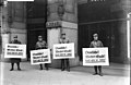 Nazi boycott of Jewish businesses 1 April 1933, outside departement store Kaufhaus N. Israel, Berlin