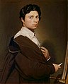 Ingres: Self-portrait at age 24, 1804 label QS:Len,"Self-portrait at age 24, 1804" label QS:Lpl,"Autoportret w wieku 24 lat, 1804"