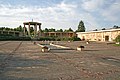 Lidice (CZ), Gedenkstätte, Rechts im Bild ist das Museum