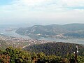The panorama of the Danube Bend from the top of Hegyes-tető