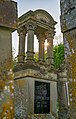 Dörzbach - Hohebach - Jüdischer Friedhof - Grabmal J. L. Dangel mit Gegenlicht