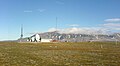 Isfjord radio seen from west in the summer