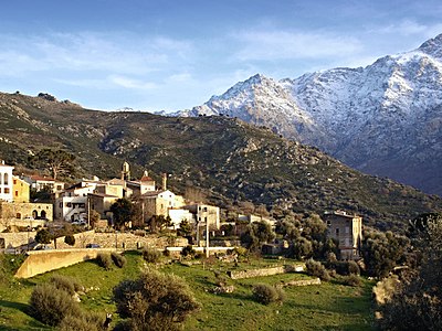 Lunghignano and mountain Cima Caselle