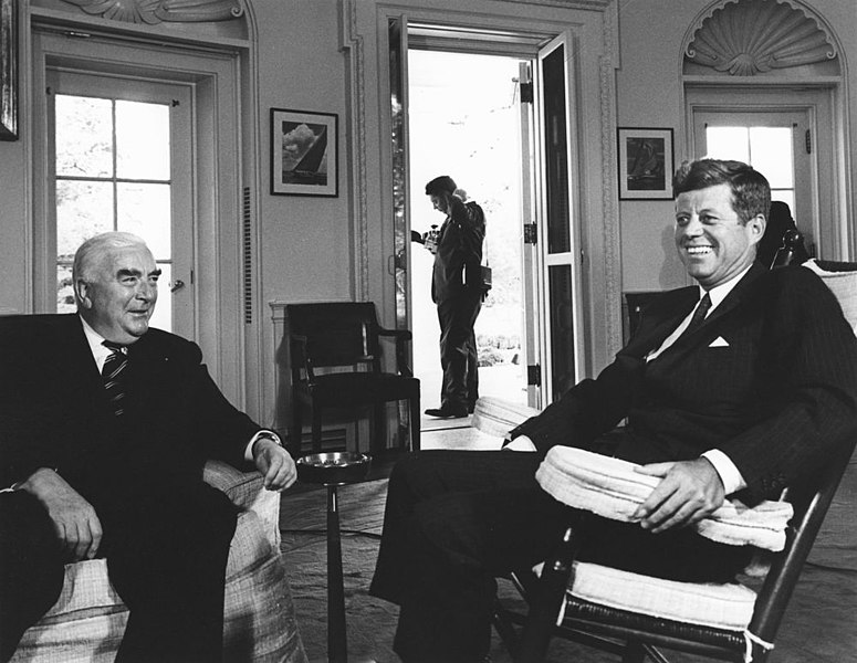 File:President John F. Kennedy With Prime Minister of Australia, Robert G. Menzies.jpg
