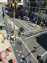 Walk of Fame in Hollywood Boulevard, Los Angeles.