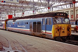 50044 Exeter in Network South East livery at London Waterloo