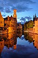 66 votes in Final; Bruges, View from Rozenhoedkaai, blue hour +/−