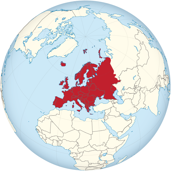 File:Europe on the globe (red).svg