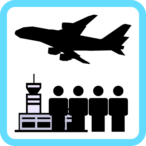 File:A380 Takeoff with 4 people and airport on Round Rect Light Blue.svg