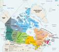 A more detailed political map of Canada