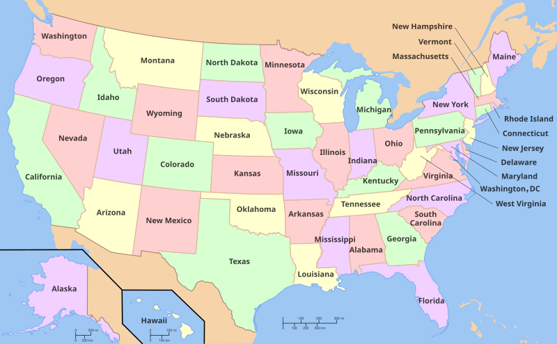 File:Map of USA with state names.svg