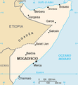 CIA map of Somalia