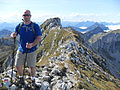 Hiking the Hochplatte mountain in the Bavarian Alps
