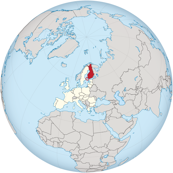 File:Finland in the European Union on the globe (Aland special) (Europe centered).svg