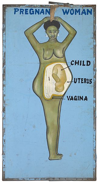 File:Pregnant woman, acrylic panel, 1990s Wellcome L0075282.jpg