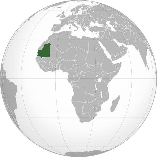 File:Mauritania (orthographic projection).svg