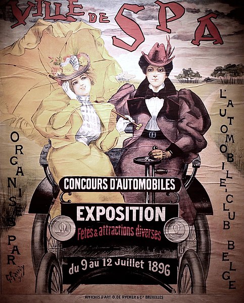 File:Georges Gaudy. Ville de Spa. Concours d'automobiles. Automobile club de Belgique, 1896.jpg