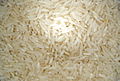 Uncooked long grain rice.