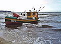 Boat in Polish coastline