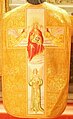 Chasuble de la paroisse saint-Pol-Aurélien (fin XIXe ou début XXe siècle).