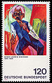 1974 postal stamp of Germany.