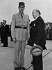 With Charles de Gaulle, 1944.