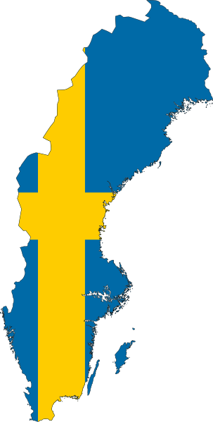 File:Flag-Map of Sweden.svg