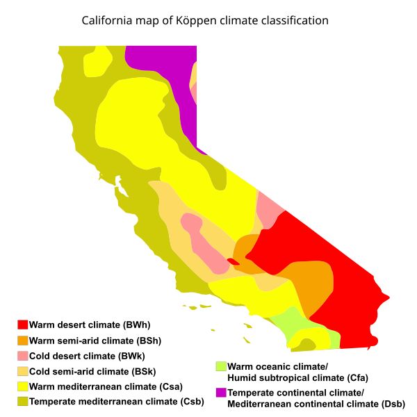 File:California map of Köppen climate classification.svg