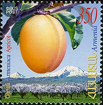 Fruit on stamps