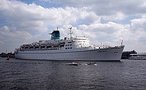 SS Albatros leaving Amsterdam, 2003