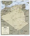 خارطة الجزائر العامة Carte générale d'Algérie General map of Algeria