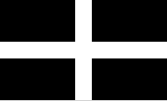 Flag of St Piran - Flag of Cornwall