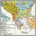 Languages in the Balkans in 1908