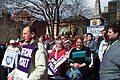 A rally of the trade union UNISON in Oxford during a strike (industrial action), 2006-03-28.