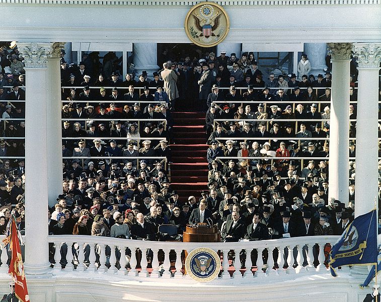 File:President Kennedy inaugural address (color).jpg