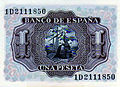 Verso 1 Peseta (1953)