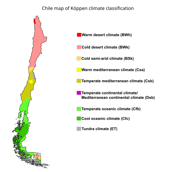 File:Chile map of Köppen climate classification.svg