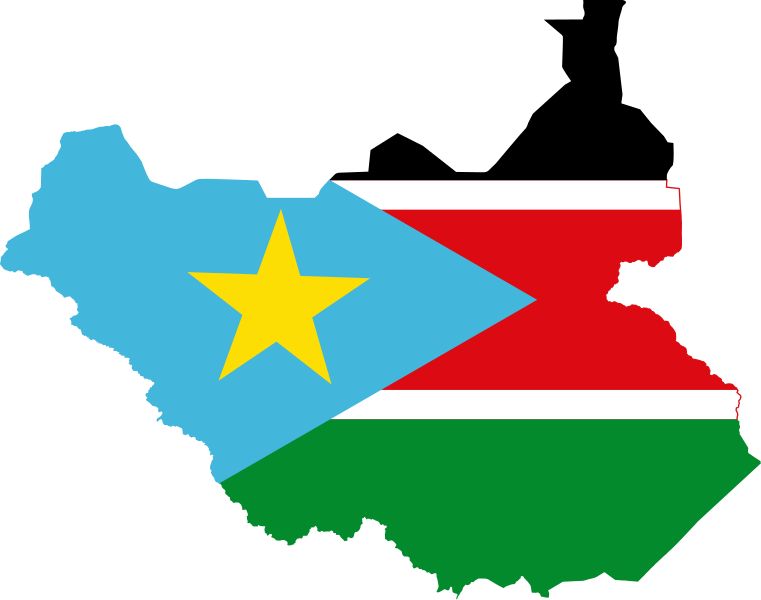 File:Flag map of South Sudan.svg