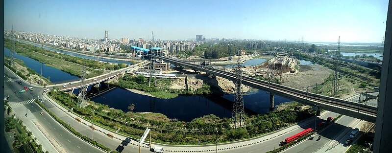 File:View of Noida city from the Hilton Noida.jpg