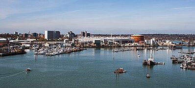 Itchen wharves and St Mary's Stadium