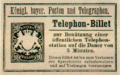 Telephon-Billett (1891)