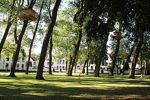 The Princely Beguinage Ten Wijngaerde in Bruges (Belgium).