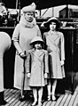 Queen Mary with Princess Elizabeth and Margaret, 1939