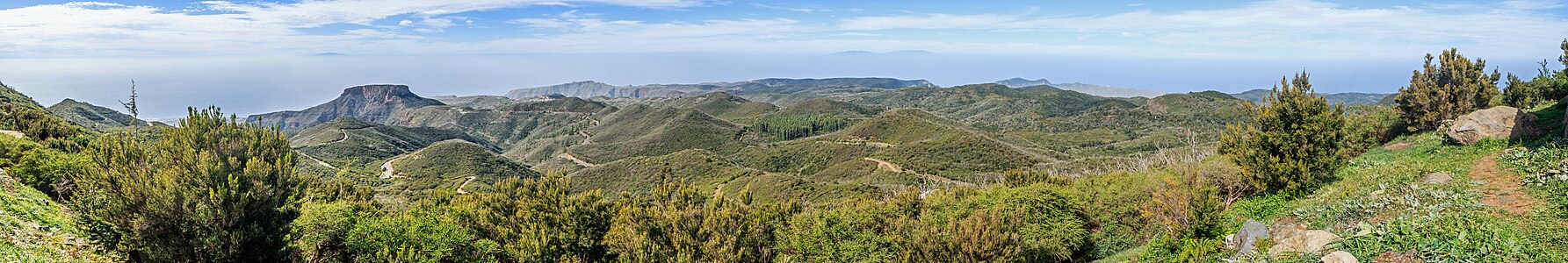 View from the Alto de Garajonay La Gomera