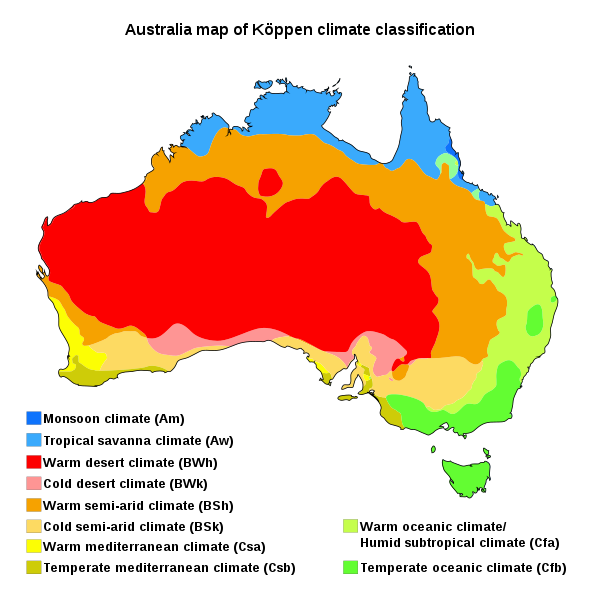 File:Australia map of Köppen climate classification.svg