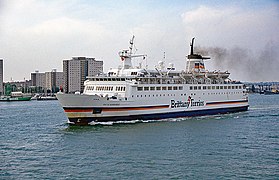 Britanny Ferries' Duc de Normandie departing Portsmouth