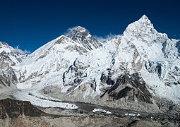 Mount Everest and Nuptse