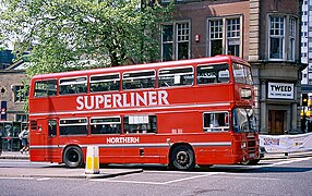 3521 Northern Leyland Olympian with Superliner branding