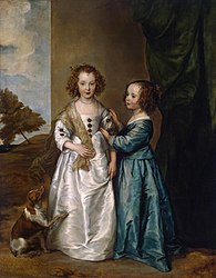 Portrait of Elizabeth and Philadelphia Wharton 1640