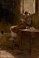 Henrique Bernardelli (1858-1936). Interior Scene with a Girl Reading, 1876-1886.
